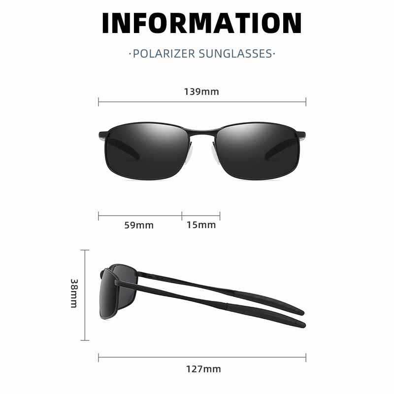 Metal Polarized Sunglasses Men Driving Riding Windproof Goggles Men Women Fishing Cycling Driving Outdoor UV400 Sun Glasses