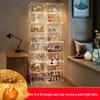 Transparent Toy Display Case: Dustproof Imitation Acrylic Rack for Model Storage and Home Use