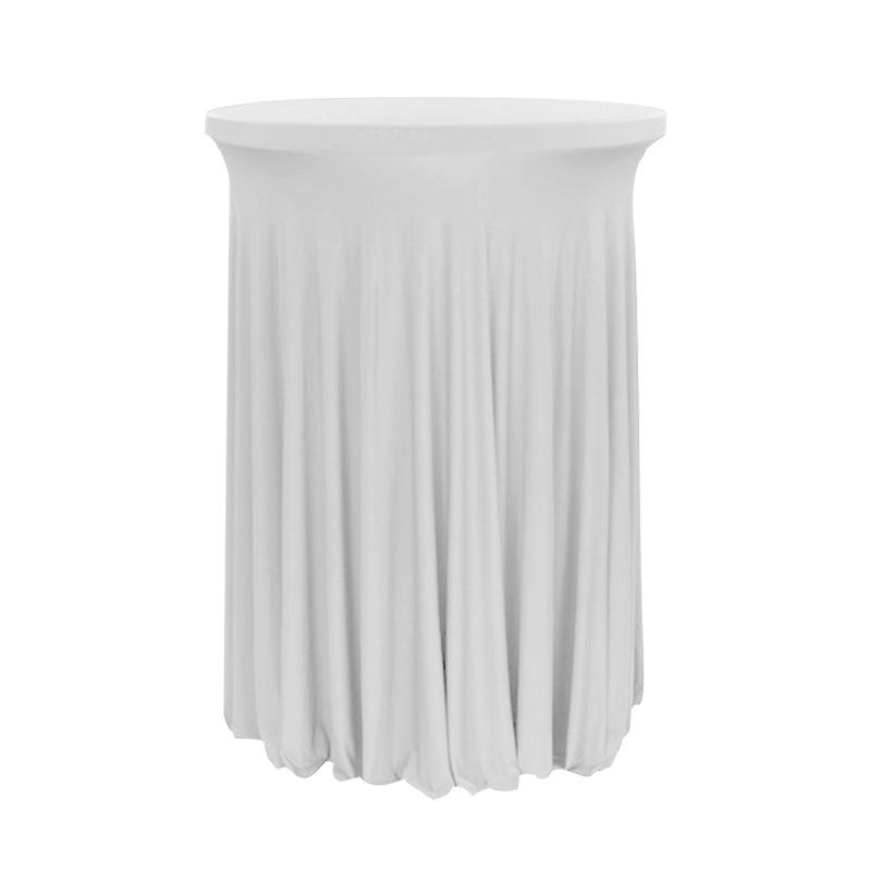 Elastische runde Tischdecke für Cocktail- oder Banketthochstühle