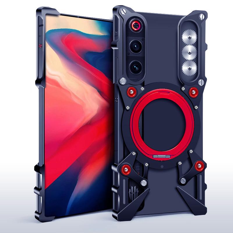 

Aluminum Frameless Case For Nubia Redmagic 10 Air Red Magic 10 Air Rotating Bracket Shell Metal Rimless Shockproof Cover ZTE nubia RedMagic 10 Air чорний