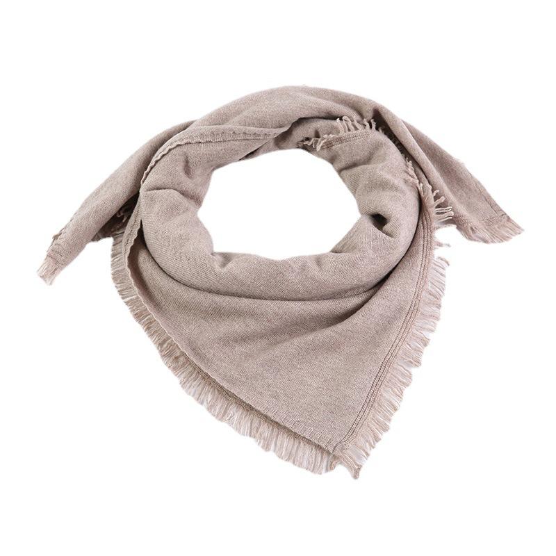 Ladies full hair scarf casual fashion versatile simple comfortable business travel autumn and winter windproof warm