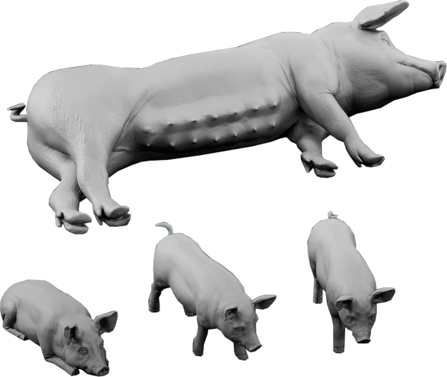 3D-принтер Spallach Pig Kit SPU32635 1/35 (7 штук)