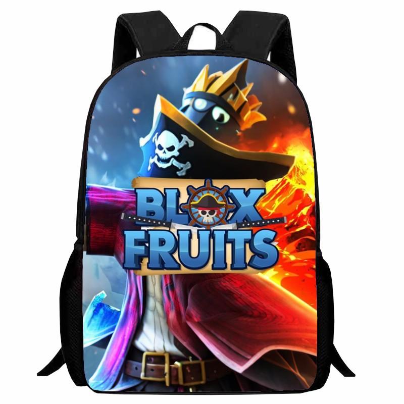 Stampa Roblox Blox Fruits Zaino Scolastico Studente Cartone Animato Merchandising Gioco Zaino Ragazzi Ragazze