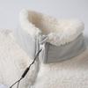 Men's Small Imitation Lambswool Fleece Stand Collar Cardigan Jacket