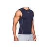 Under Armour Ua Regular Fit Breathable Compression Gym Shirt Men Tops Deep-Blue 1257469-410