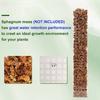 2/4/6Pcs Height Adjustable Water Moss Column Sphagnum Plants Plastic Moss Pole Indoor Plants Reusable Plant Support