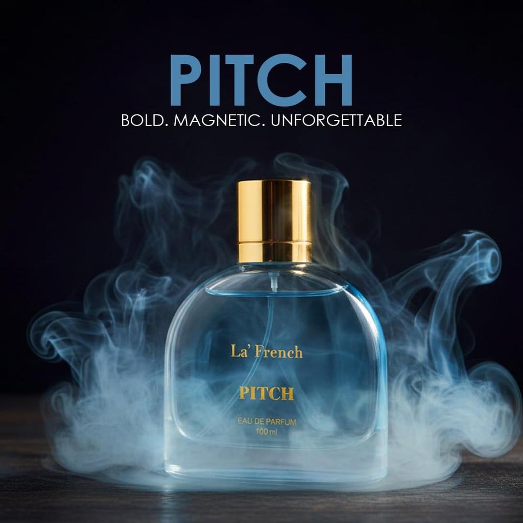 La French Pitch Eau de Parfum for Unisex, 100ml with Clary Sage, Lemon & Amber