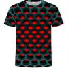 New Summer Men's Fashion T-shirt Personality Abstract Pattern Printed Men's T-shirt Top