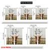 2pcs 2D flat printing Drapes Highland Cow Fence Open Polyester Fabric Without Electricity Festive Wall Decor Use for Booths