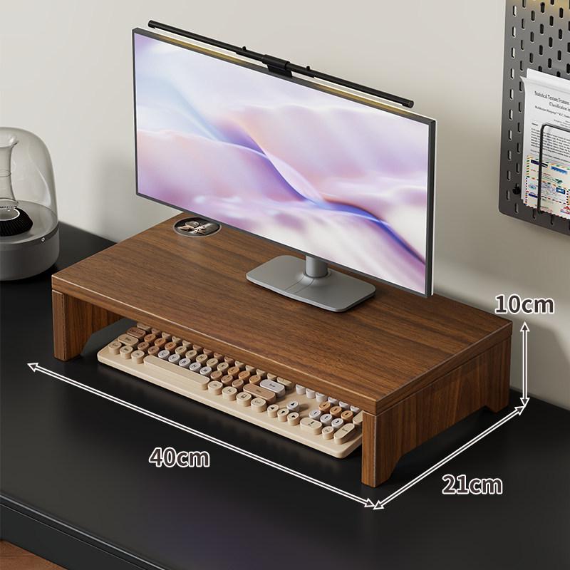 Desk Monitor Riser Stand for Computer and Keyboard Storage
