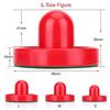 Air Hockey Pushers, Plastic Lightweight Goalies Ice Hockey Pushers Pucks Set Replacement for Tables Game