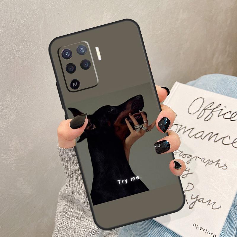 Dachshund Doberman Dog Case For Oppo A5 Pro A15 A17 A57 A77 A94 A74 A54 A16 A76 A96 A40 A60 A80 A18 A38 A58 A78 A98