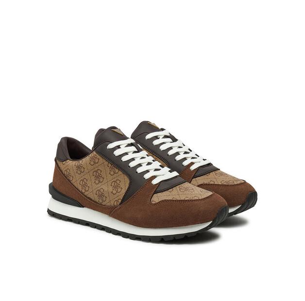 Мужские кроссовки Guess Fmparo ell12 коричневые