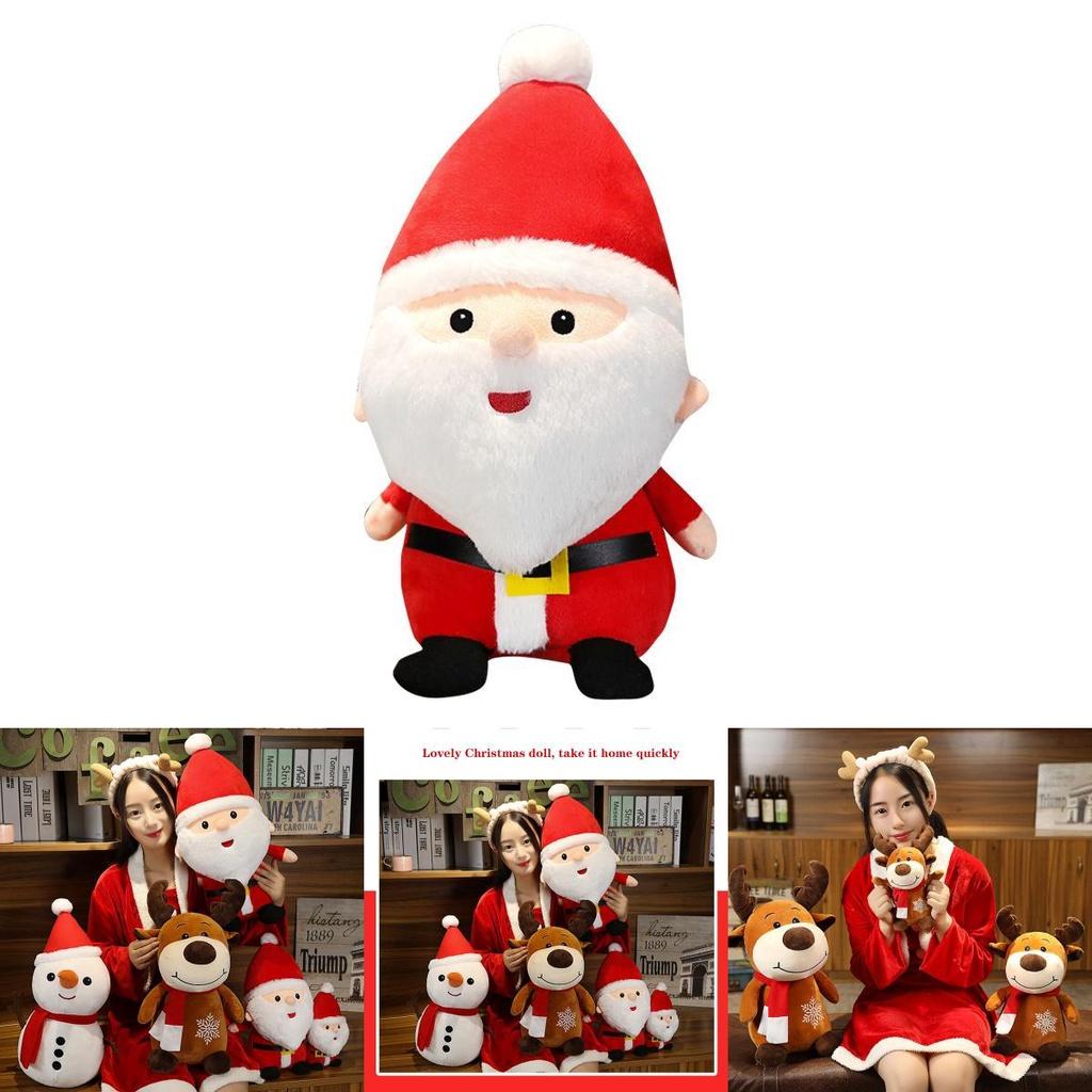Cozy Christmas Plush Santa Elk Snowman Stuffed Toy Perfect For Boys And Girls Gifts