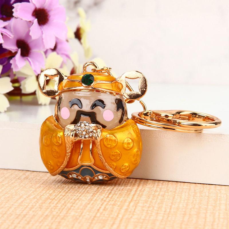 Exquisite Rhinestone Bear Keychain Pendant for Women - Cute Gift for Bag Accessory