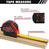 WISEUP 3/5/7.5M High-precision Tape Measure Automatic Locking Steel Tape Measure Rubber Telescopic Professional Measuring Tool