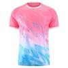 Summer New Table Tennis and Badminton Training Camp Sports 3D Printed Short Sleeved T-shirt Quick Drying