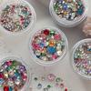 50/100 Pcs Shiny  Nail Art  Colorful 3D Pointed Bottom Diamond Nail Charms Gemstones For Diy Decoration