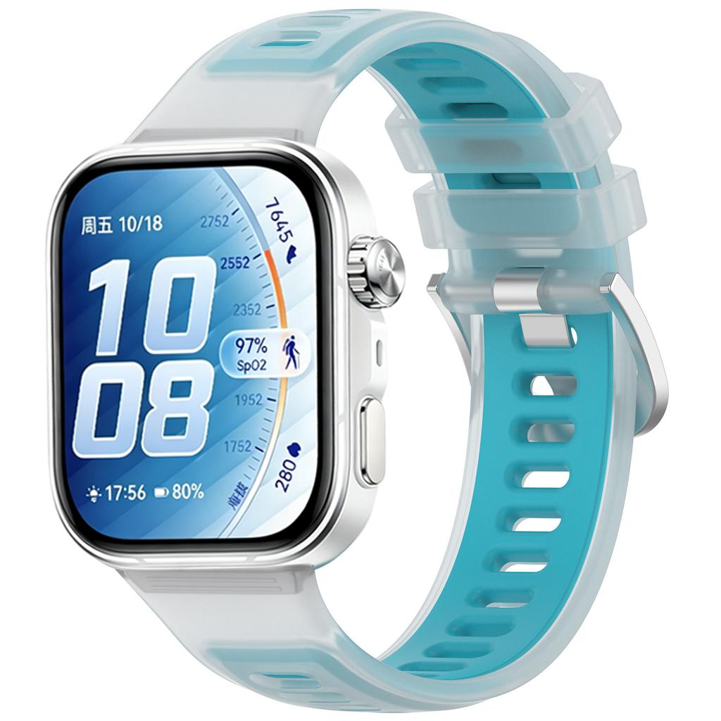 Correa de Silicona para Huawei Watch Fit 5 4 3 Deportiva Translúcida Gelatina Pulsera Ajustable para Huawei Watch Fit 5 Pro Fit 4 Pro