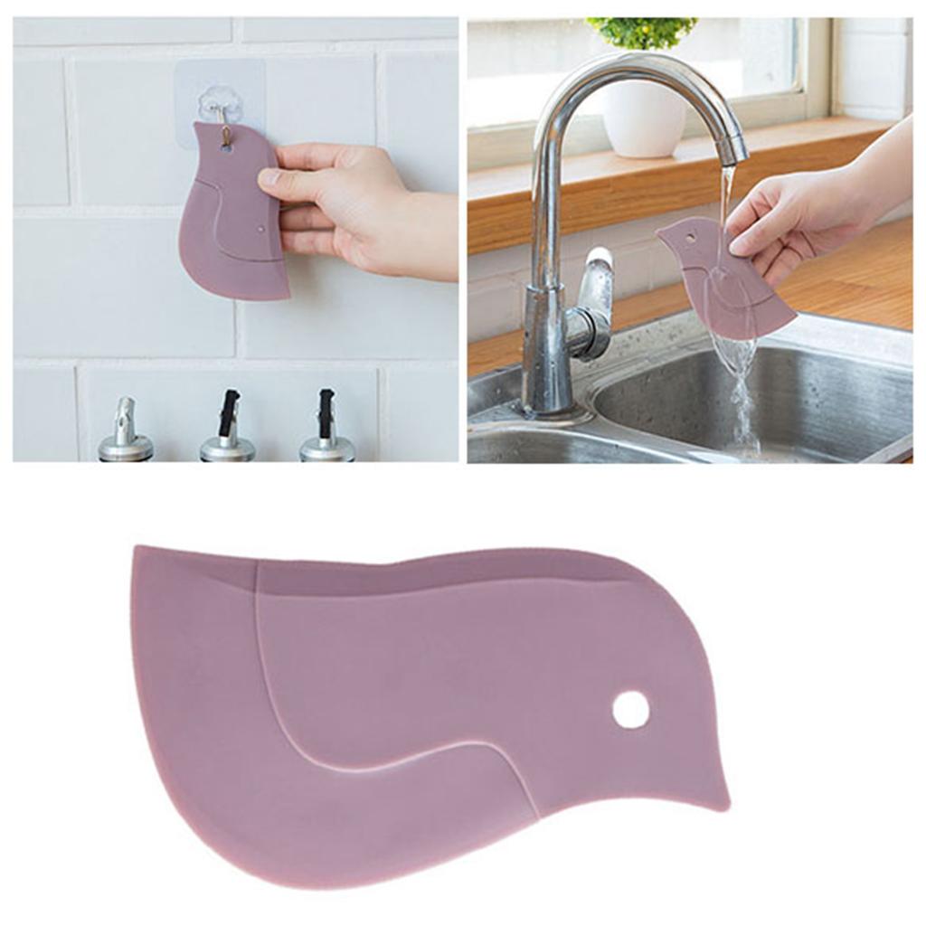 Penguin Shaped Scraper Kitchen Dish Pot Plate Oil Scraper Multipurpose Soft Squeegee Tool