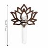 Wooden Lotus Shape Planter Holder Home Ornaments Vase Wall Decoration Hollow Out Retro Wall Mounted Planter Hydroponics