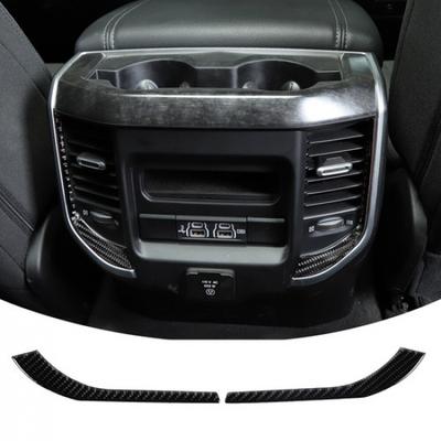 Rear Air Conditioner Vent Trim Decoration Strip for 2018+ Dodge Ram 1500 Carbon