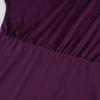 Robe élégante à épaules dénudées et manches chauve-souris - Couleur unie, Coupe ample, Style court drapé pour femmes