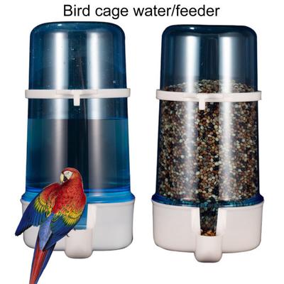 Práctico alimentador de agua para pájaros, práctico dispensador de alimento resistente al desgaste para loros y mascotas