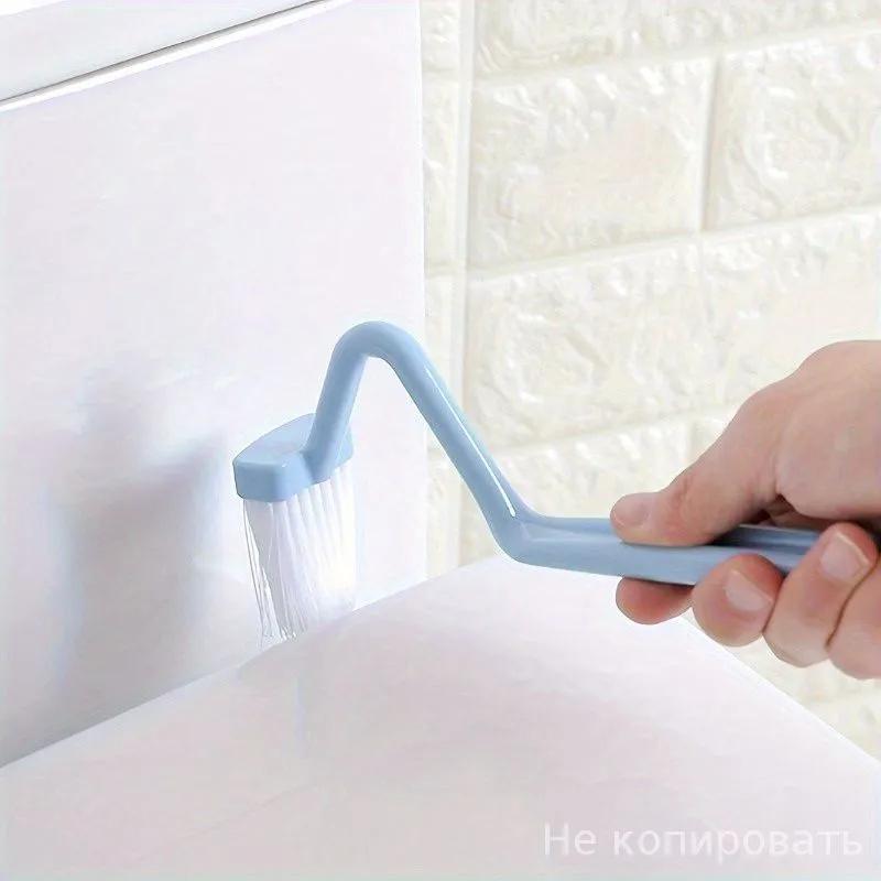 Щетка для чистки щелей унитаза One size синий