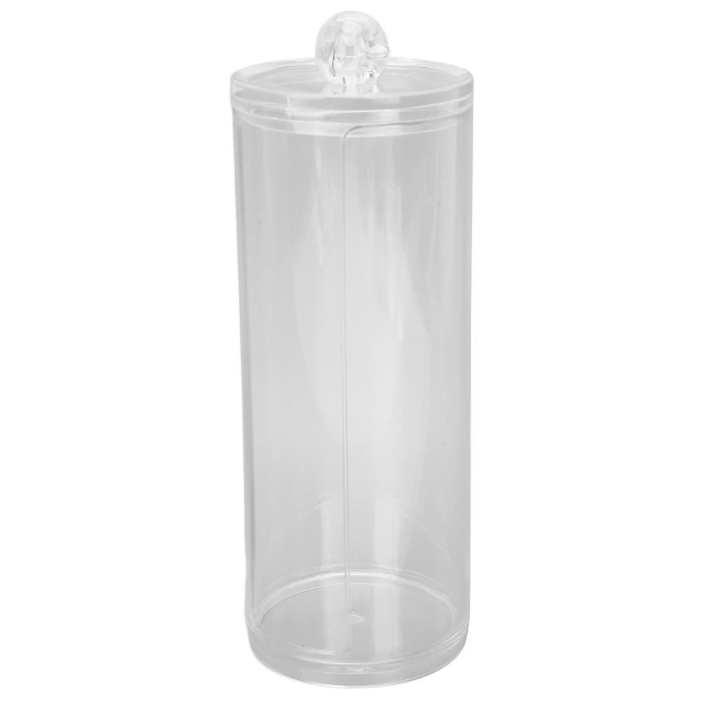 Cotton Pad Dispenser Container Transparent Cotton Pad Organizer Makeup Cotton Round Holder