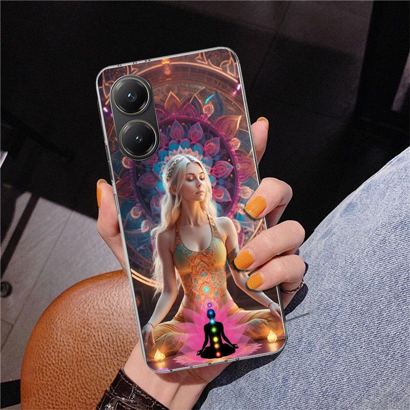 

Meditation Yoga Girl Phnoe Case for Xiaomi Poco X5 X6 X7 Pro X4 Gt F7 Ultra M8 M7 Redmi 15C 15 13C 13 12C 12 Unique Cover Coque Xiaomi Poco X5