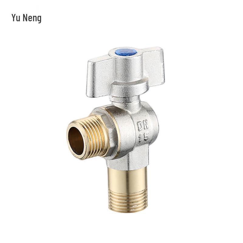 Yuning 4-Point Brass Large Flow Angle Stop Valve