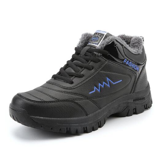 Pánské zimní boty teplé nepromokavé sněhule pohodlné venkovní turistické boty pro volný čas kožené tenisky pánské boty D584