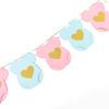 Baby Shower Blue Pink Bodysuit Paper Garland Gender Reveal Party Hanging Banner Flag Kids Boy Girl Birthday Decoration Supplies