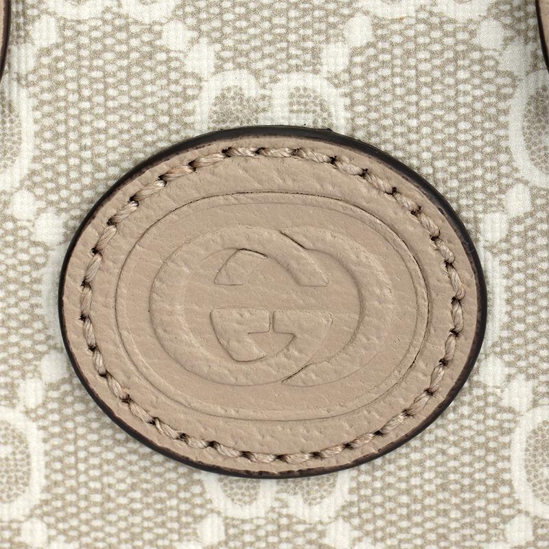 Gucci Vintage Logo Detachable Shoulder Strap Canvas And Leather Tote Bag Unisex Tote Bag White Beige 671623-UULBT-9683
