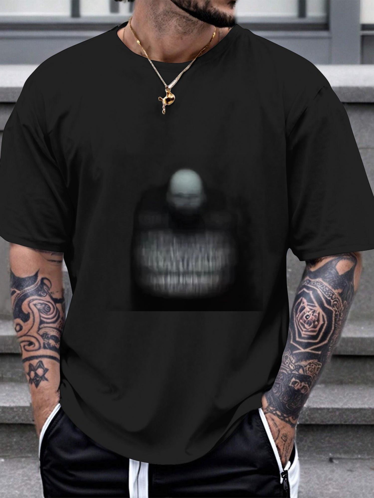 1pc sexy bald guy funny slogan T-shirt S