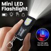 Powerful Mini COB LED Keychain Flashlight Rechargeable Hanging Work Light Waterproof Keyring Camping Walking Pocket Lamp