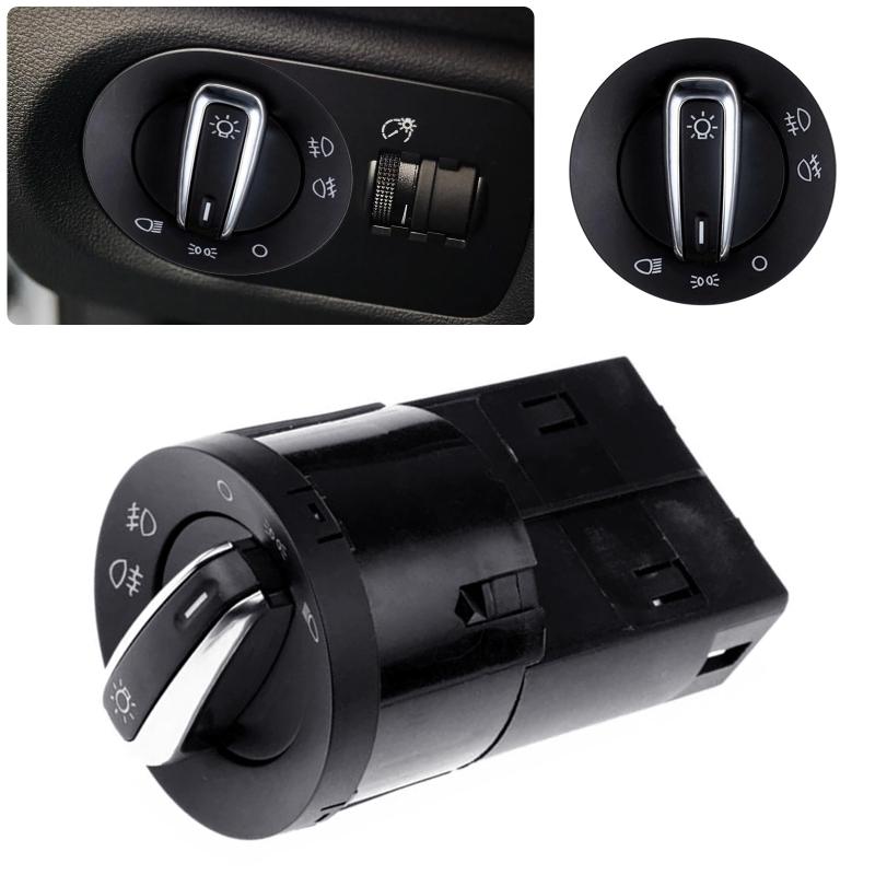 Headlight Switch Control Fog Lamp Knob 3BD941531 Car Headlamp Fog Light Integrated Switch  Black