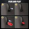2PCS Car Adjustment Rods Seat Release Lever Knob Latch Handle Side Red Black Aluminum Alloy For Ford Mustang 2005 2006-2014