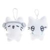 2PCS Handmade Plush Keychain Pendant Cats Shape Bag Charm Stylish Bag Ornament Plush Texture Suitable for Everyday Use