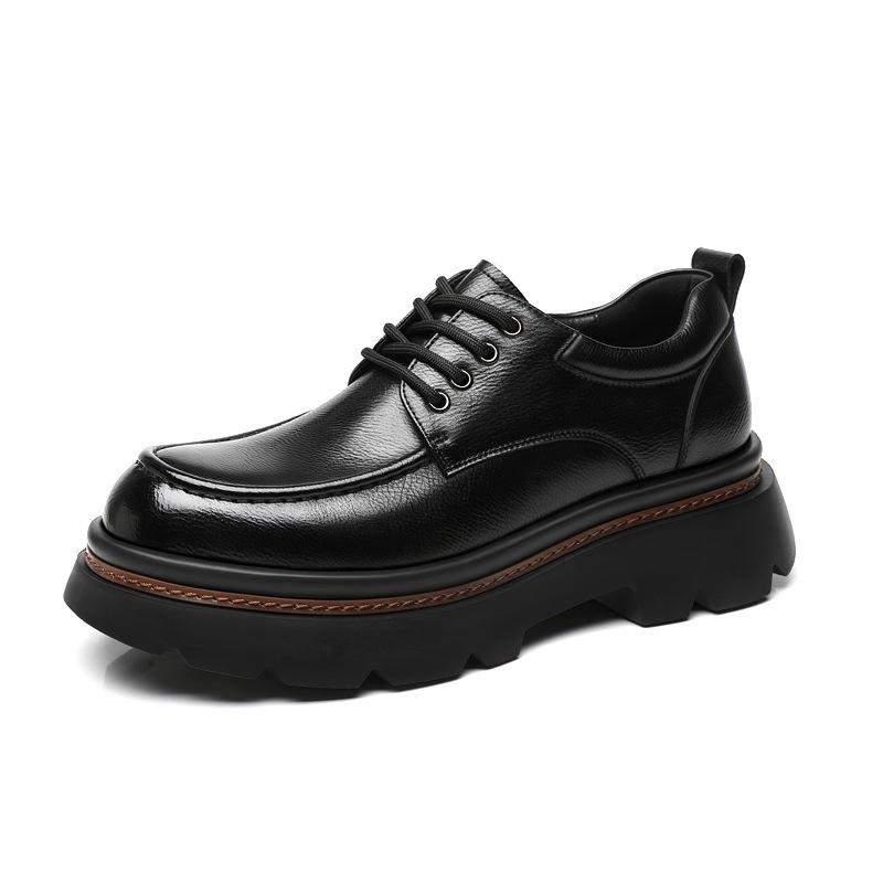 

Fashion Men Business Formal Shoes Man Oxford Casual Shoes Men 10cm Invisible Elevator Shoes Fashion Brand Male Shoes Luxury Leather Shoe 44 чёрный
