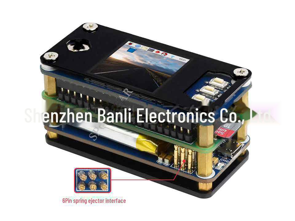 Raspberry Pi Zero WH 1.3" LCD UPS Display Kit