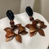 Modische Blumenohrringe Damen Trendiger Zarter Schmuck Überzogene Accessoires Partygeschenke Persönlichkeit W194