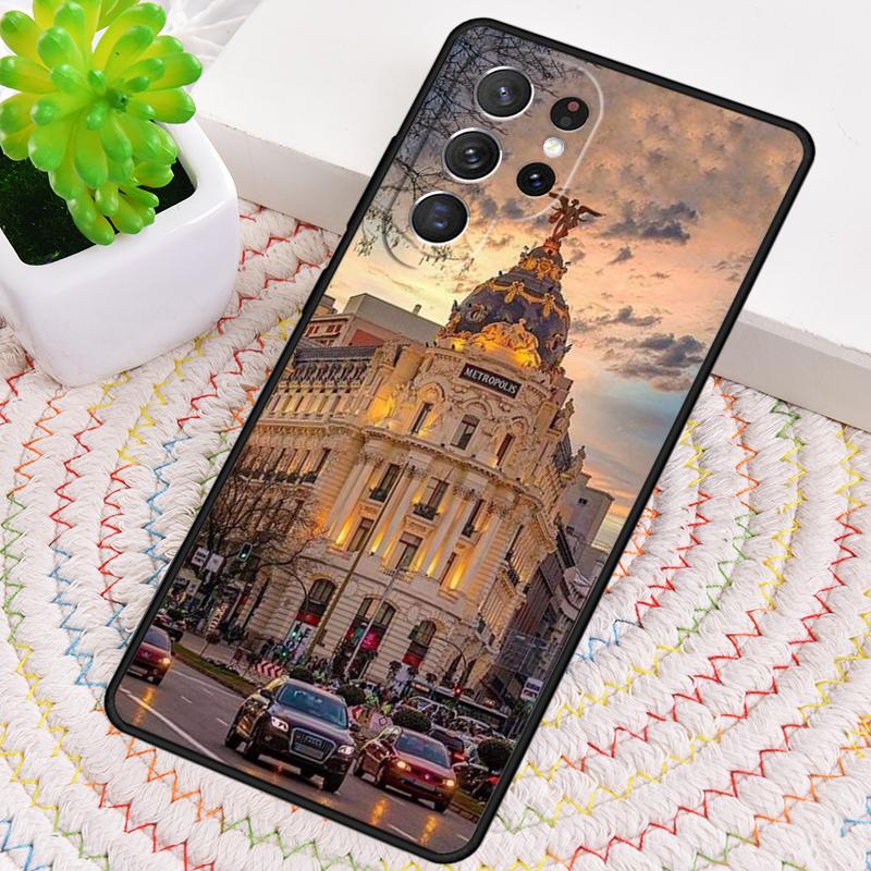 Madrid Capital Spain Silicone Phone Case For Samsung Galaxy note 10 pro S26 S25 S24 S23 S22 S21 Plus S25Ultra Capa Cover