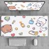 BuBu DuDu Natural Rubber Mouse Pad carpet Cute HD Desk Mat Extended Gaming Keyboard Mats Large PC Accessories XXL Gamer Mousepad
