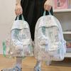 Schoolbag New Small Fresh Bow Printed Backpack Cute Student Schoolbag Strong Durable Large Capacity Travel Backpack