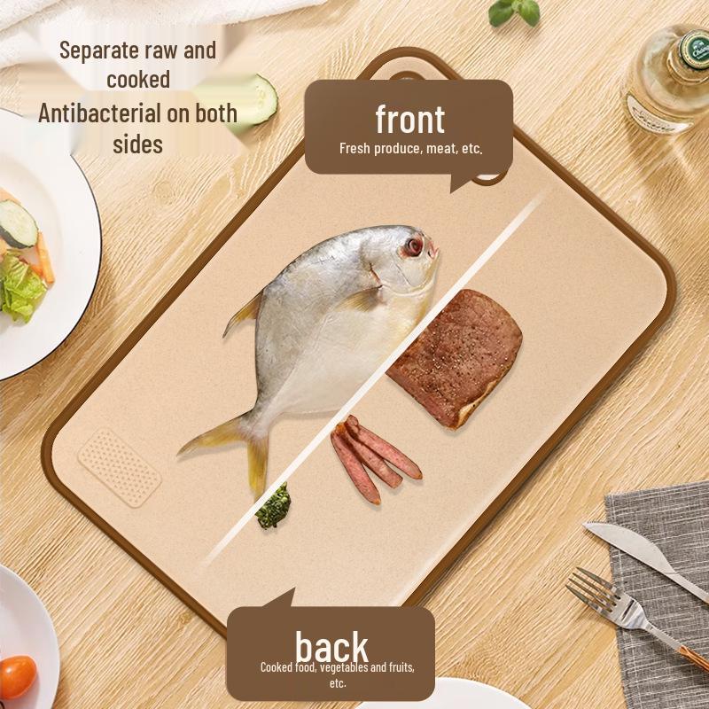 Antibacterial Anti-mildew Wheat Straw Cutting Board - Kitchen & Dormitory Essential for Fruits & Vegetables