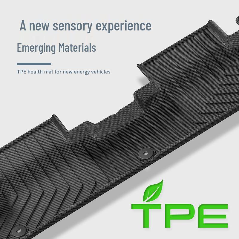 Custom All-TPE Floor Mats for 24 Nezha L Car Models, Including Trunk and Seat Backrest Mats.