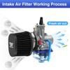 ZSDTRP 2pcs Motorcycle Air Filters 60mm 55mm 50mm Universal for Motorbike Cold Air Intake High Flow Washable Filter
