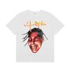 24S grenzüberschreitende Trendmarke Travis Scott Utopia Joint-Album geometrisches Graffiti kurzärmeliges T-Shirt Herren und Damen halblang